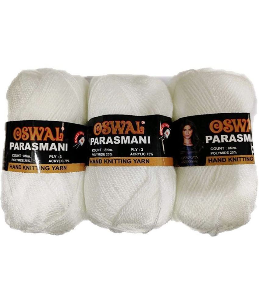     			Parasmani Hand Knitting Soft Fingering Crochet Hook Colour (100GMS Each) 500GMS Shade no.24