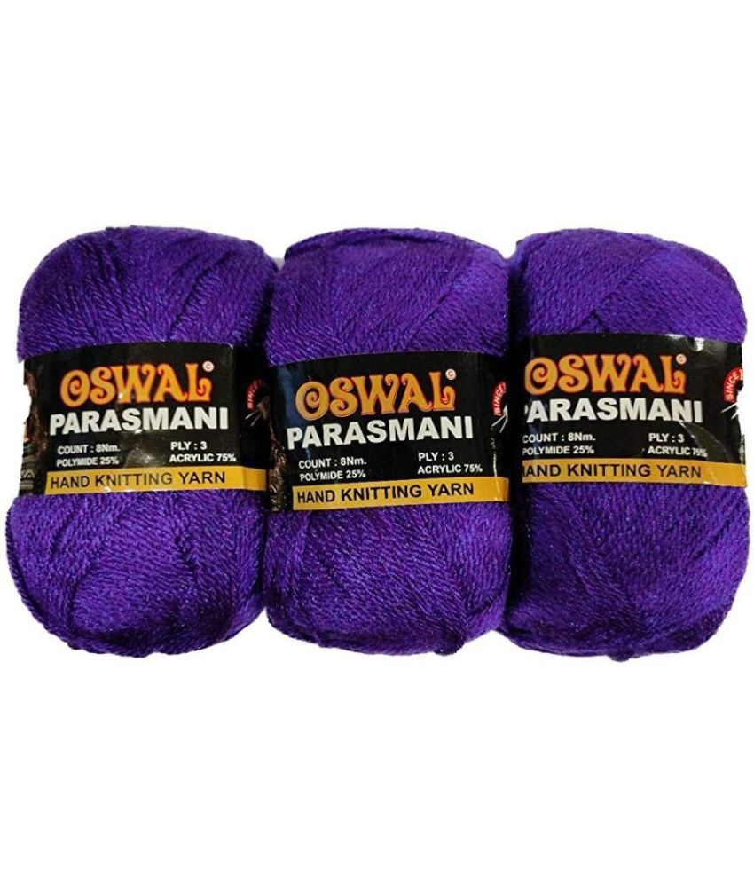     			Parasmani Hand Knitting Soft Fingering Crochet Hook Colour (100GMS Each) 700GMS Shade no.33