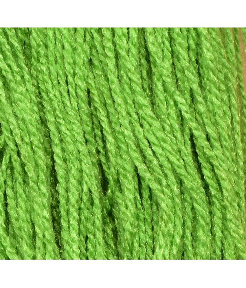     			Popeye Light Green (200 gm)  Wool Hank Hand knitting wool / Art Craft soft fingering crochet hook yarn, needle knitting yarn thread dyed