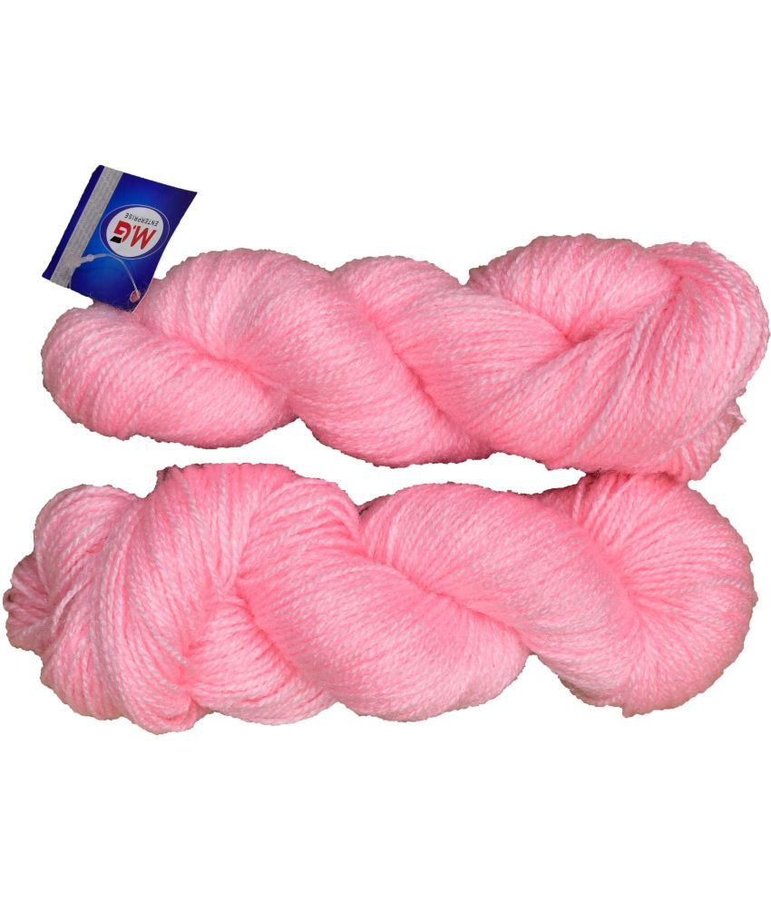     			Popeye Pink (200 gm)  Wool Hank Hand knitting wool / Art Craft soft fingering crochet hook yarn, needle knitting yarn thread dyed