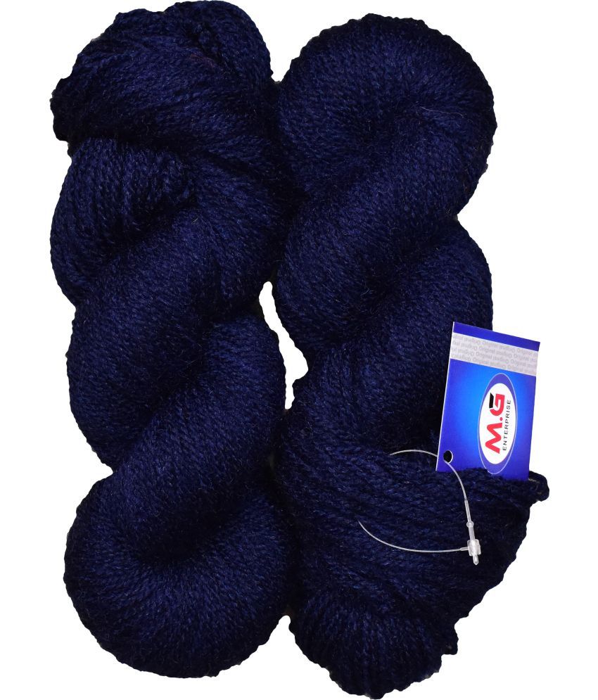     			Rabit Excel Navy (200 gm)  Wool Hank Hand knitting wool / Art Craft soft fingering crochet hook yarn, needle knitting yarn thread dyed