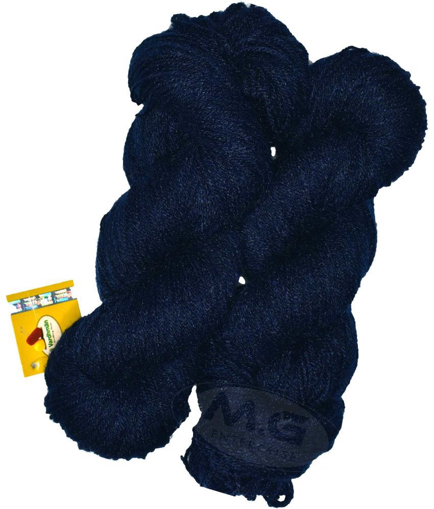     			Represents H VARDHMAN Knitting Yarn Wool Li Navy 400 gm Art-DBC