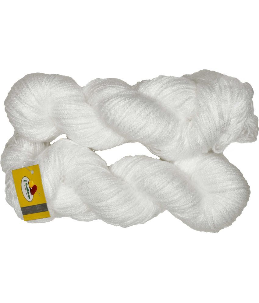     			Represents H VARDHMAN Knitting Yarn Wool Li White 300 gm Art-DAI