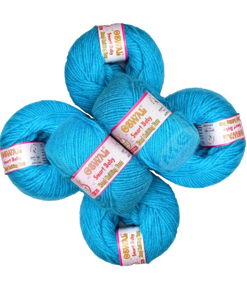     			Represents Oswal 100% Acrylic Wool Azure (10 pc) Baby Soft Yarn ART - EC