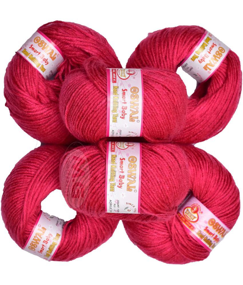     			Represents Oswal 100% Acrylic Wool Rosy (8 pc) Baby Soft Yarn ART - IG