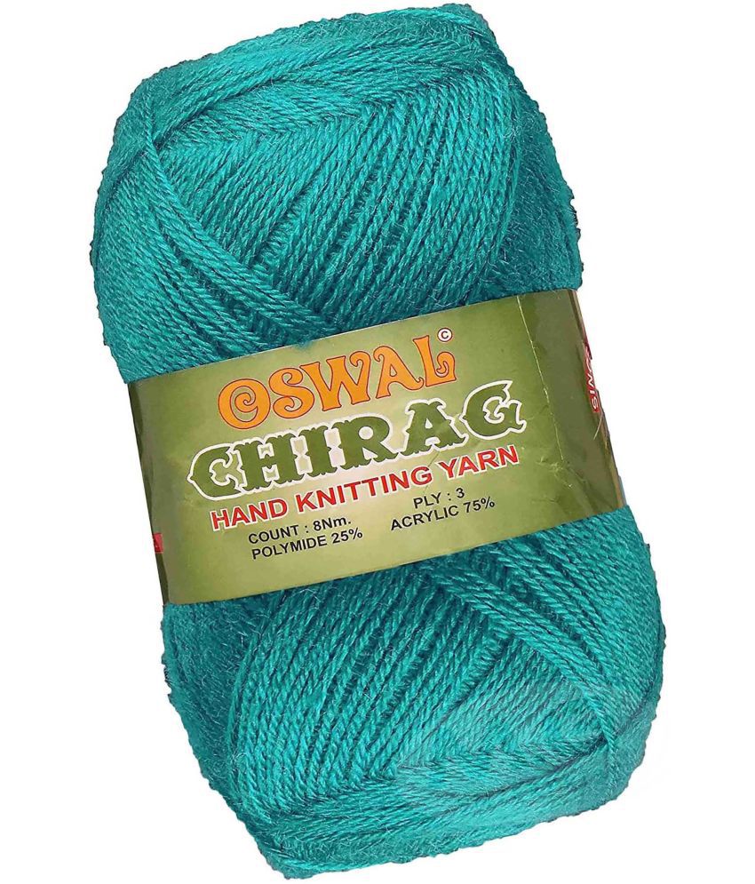    			Represents Oswal Chirag  Teal Green 600 gms Wool Ball wool X Art-AJDF
