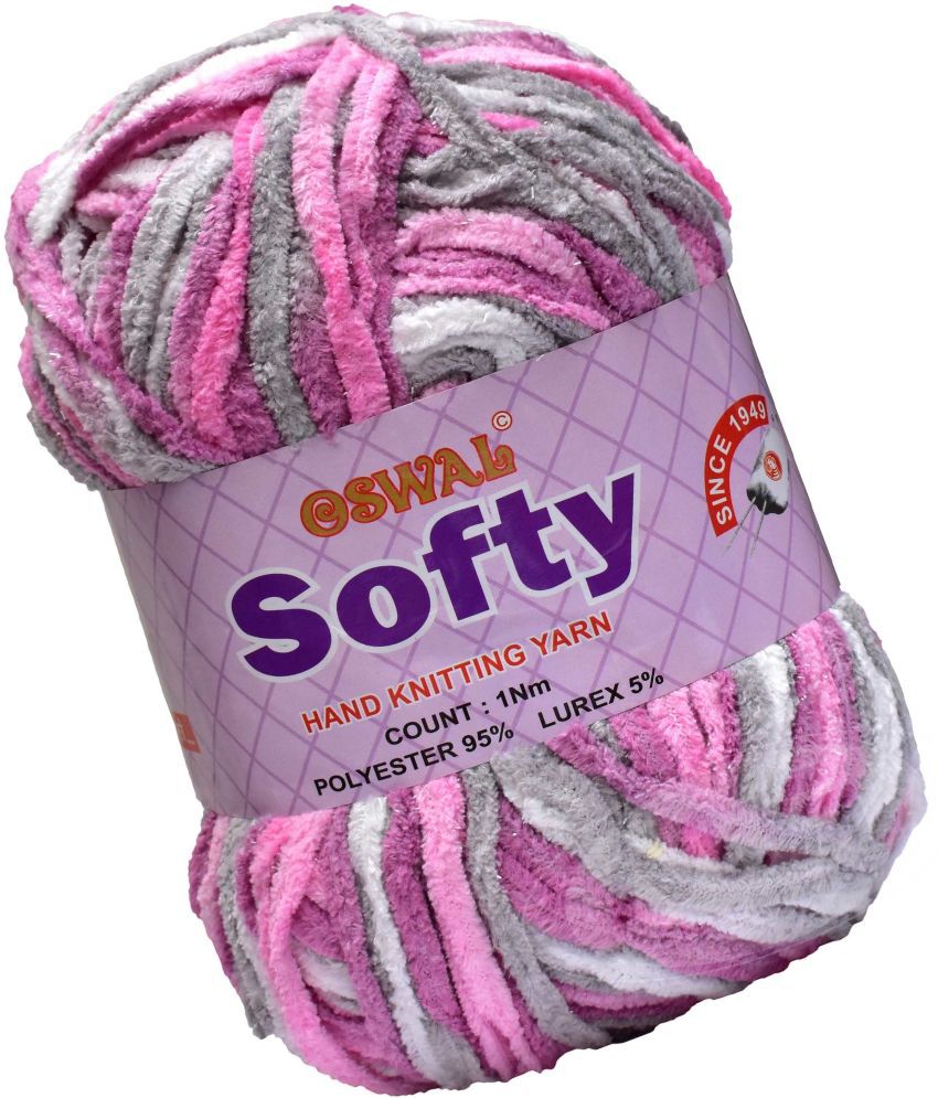     			Represents Oswal Knitting Yarn Thick Wool, Softy Magenta 600 gm Art-GGI