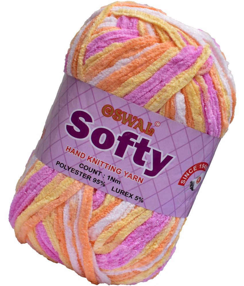     			Represents Oswal Knitting Yarn Thick Wool, Softy Pink 450 gm Art-GHJ