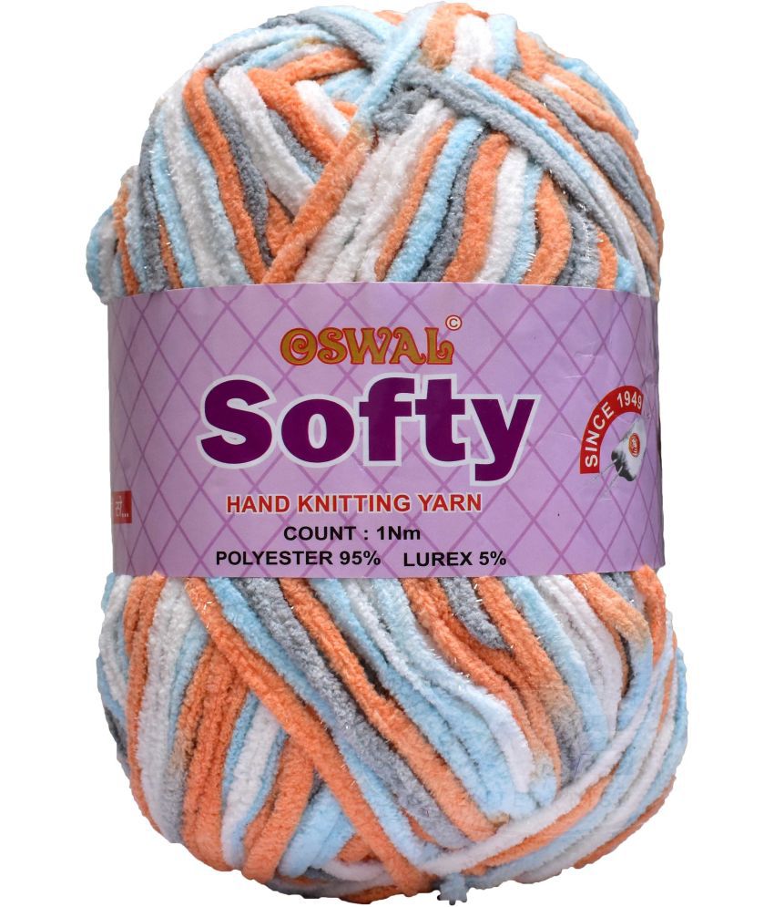     			Represents Oswal Knitting Yarn Thick Wool, Softy Rust Mix 150 gm Art-GHB