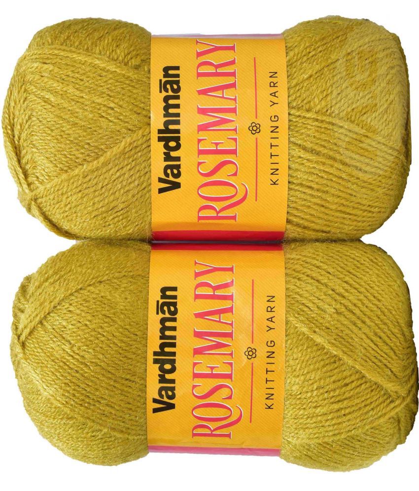     			Represents Vardhman S_Rosemary Mustard (200 gm) knitting wool