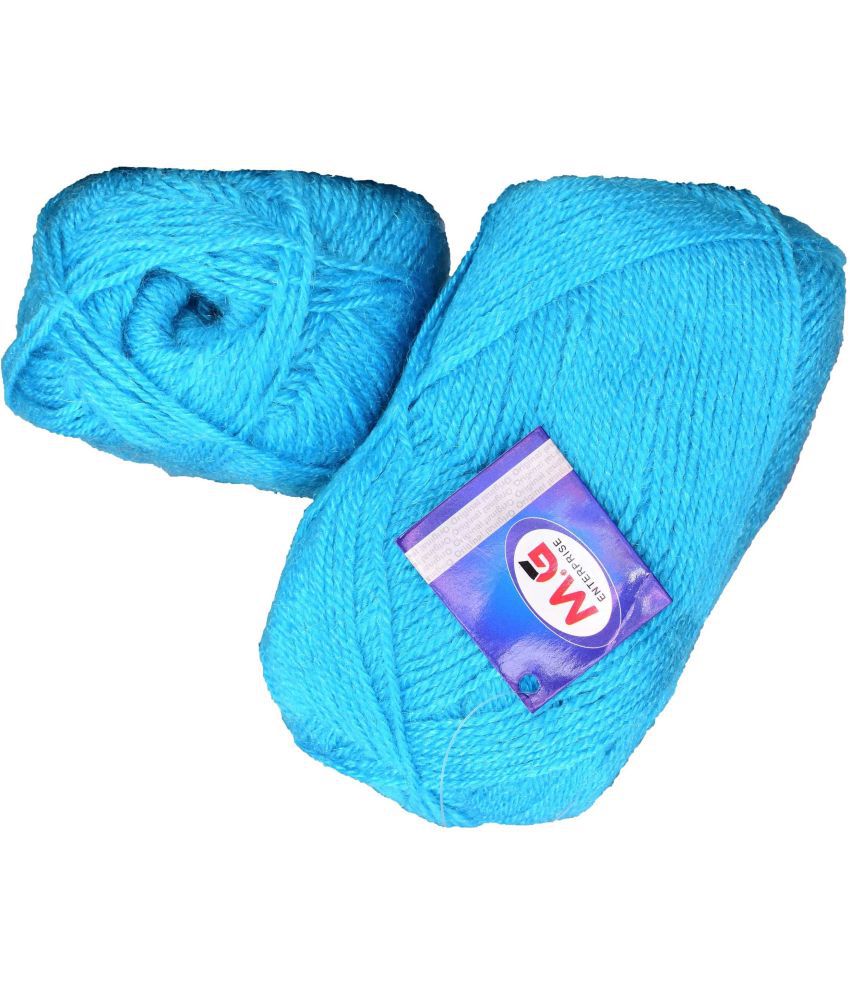     			Rosemary Aqua Blue (300 gm)  Wool Ball Hand knitting wool / Art Craft soft fingering crochet hook yarn, needle knitting yarn thread dye K LB