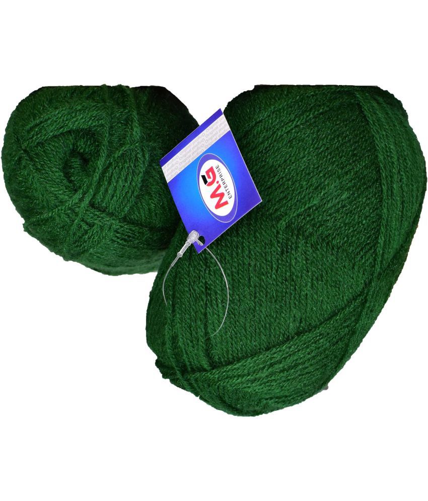     			Rosemary Leaf Green (300 gm)  Wool Ball Hand knitting wool / Art Craft soft fingering crochet hook yarn, needle knitting yarn thread dyed