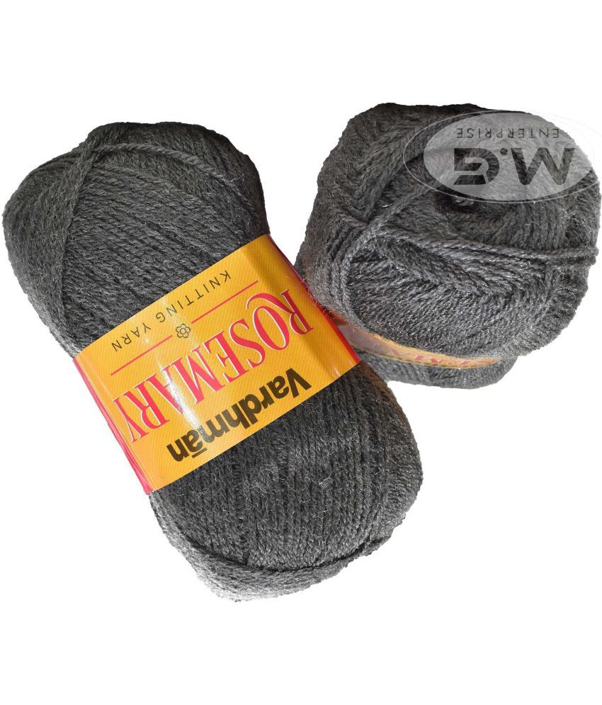     			Rosemary Light Mouse Grey (400 gm)  Wool Ball Hand knitting wool / Art Craft soft fingering crochet hook yarn, needle knitting yarn thread dyed- H IN