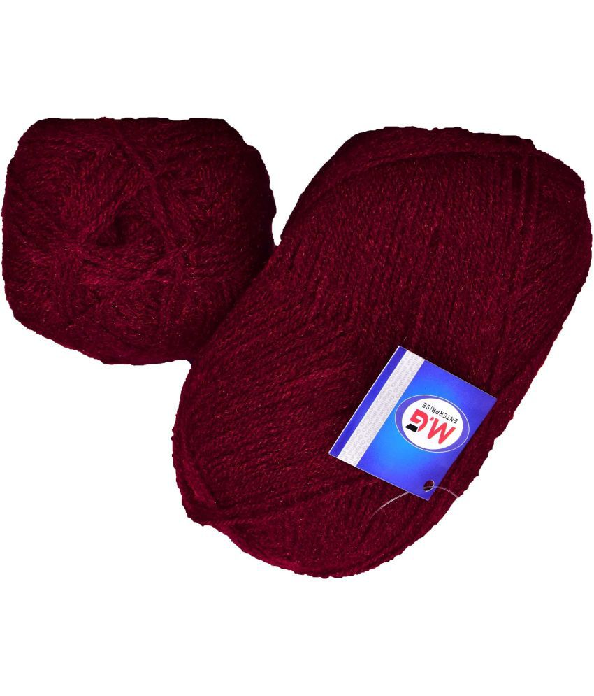     			Rosemary Mehroon (300 gm)  Wool Ball Hand knitting wool / Art Craft soft fingering crochet hook yarn, needle knitting yarn thread dyed