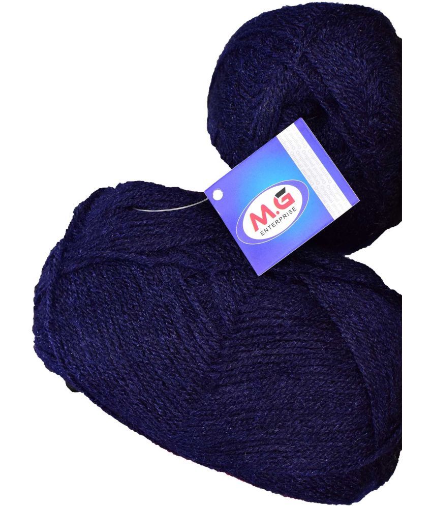     			Rosemary Navy (400 gm)  Wool Ball Hand knitting wool / Art Craft soft fingering crochet hook yarn, needle knitting yarn thread dyed