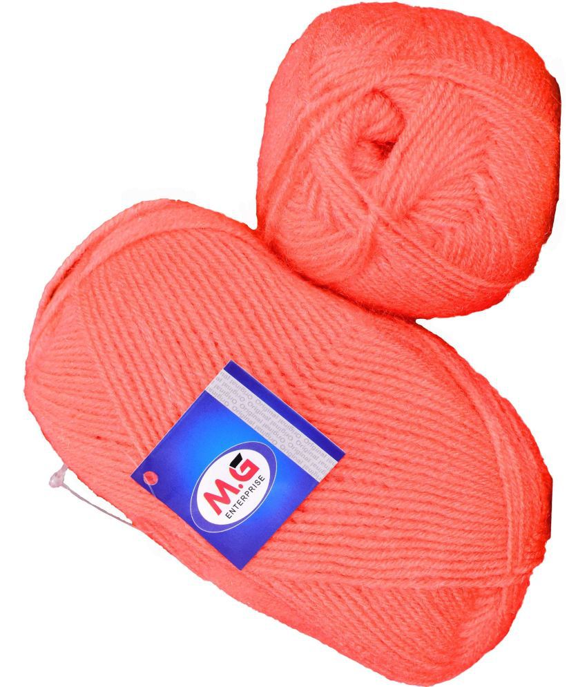     			Rosemary Salmon (400 gm)  Wool Ball Hand knitting wool / Art Craft soft fingering crochet hook yarn, needle knitting yarn thread dyed