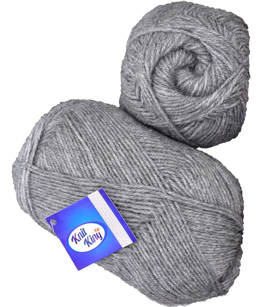     			Rosemary Silver (400 gm)  Wool Ball Hand knitting wool / Art Craft soft fingering crochet hook yarn, needle knitting yarn thread dyed