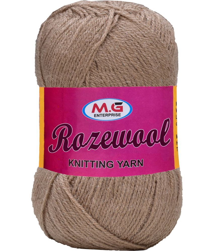     			Rosewool  Brown 200 gms Wool Ball Hand knitting wool- Art-FHF