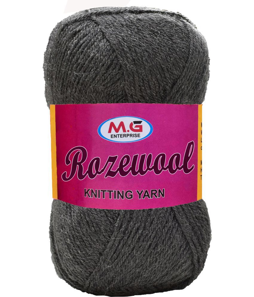     			Rosewool  Light Mouse Grey 200 gms Wool Ball Hand knitting wool- Art-AAFA