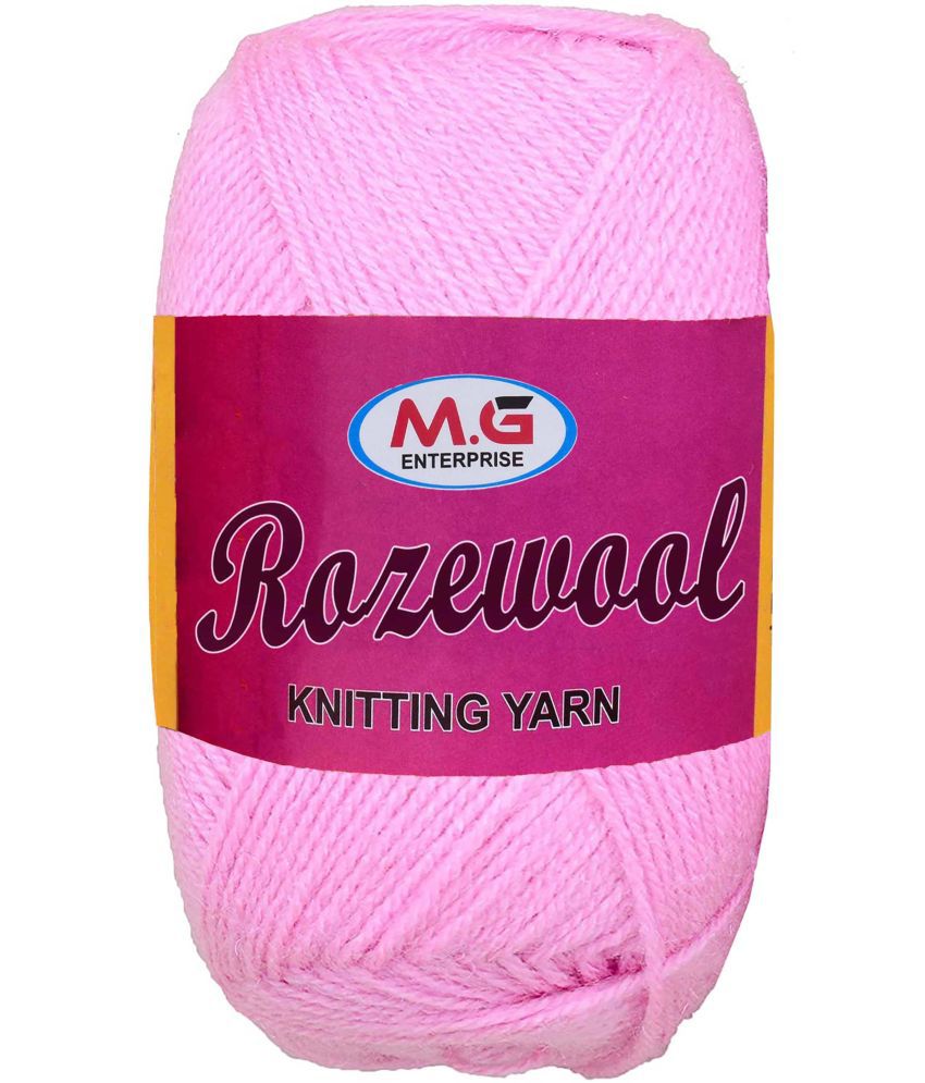     			Rosewool  Pink 200 gms Wool Ball Hand knitting wool- Art-FIH