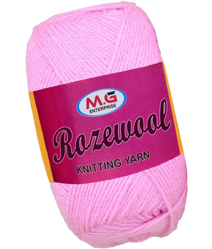     			Rosewool  Pink 400 gms Wool Ball Hand knitting wool- Art-FIH
