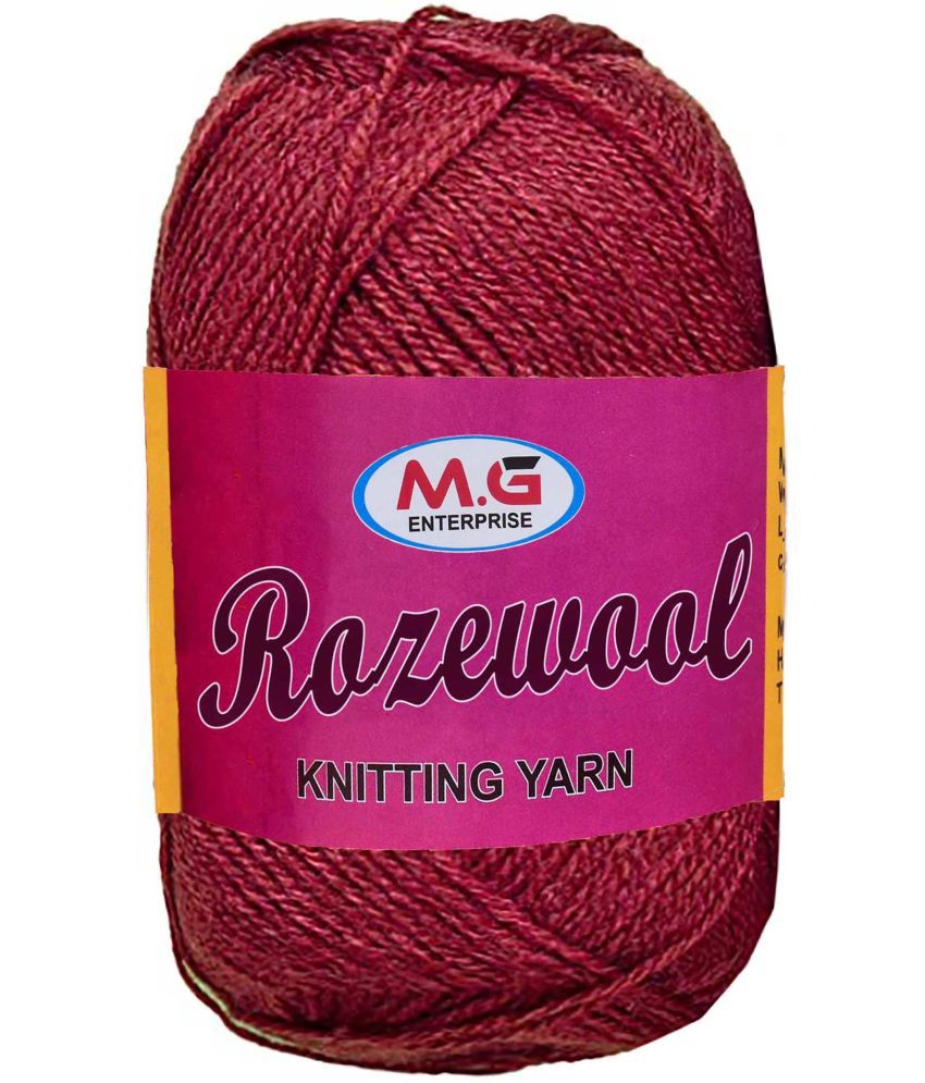     			Rosewool  Rosewood 200 gms Wool Ball Hand knitting wool- Art-GJA