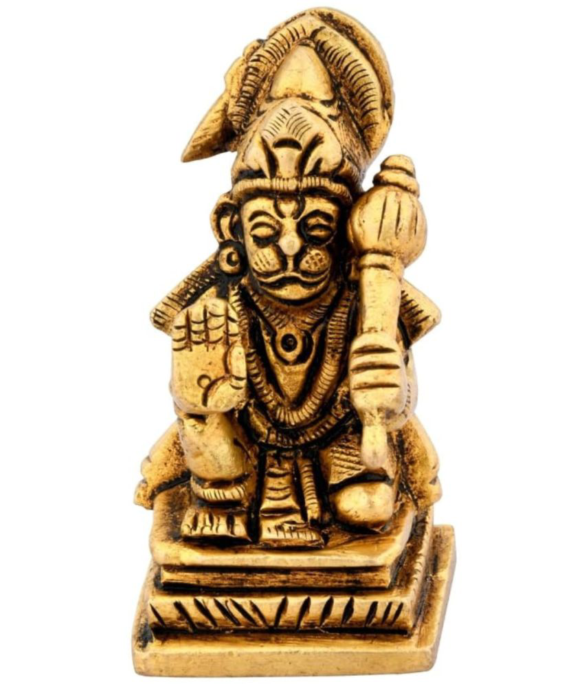     			Shreeyaash Brass Lord Hanuman Idol ( 5 cm )