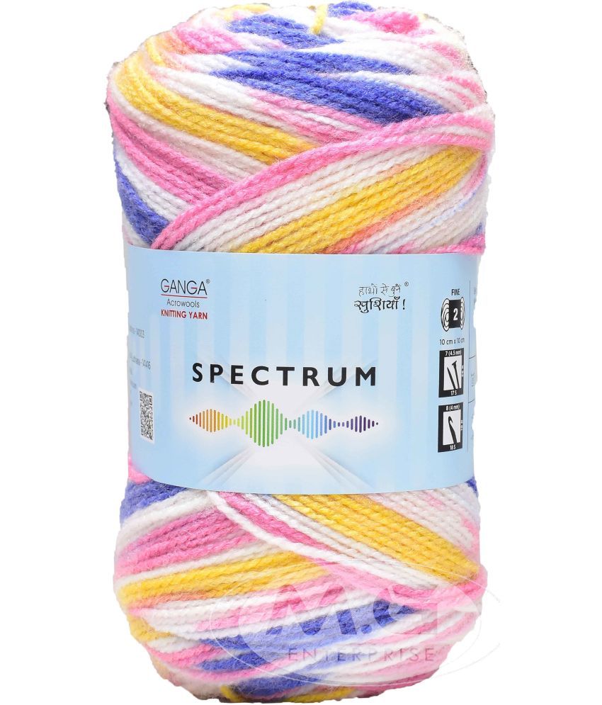     			Spectrum Blue Candy (300 gm)  Wool Ball Hand knitting wool / Art Craft soft fingering crochet hook yarn, needle knitting yarn thread dyed. with Needl G SM-I SM-J SM-KD