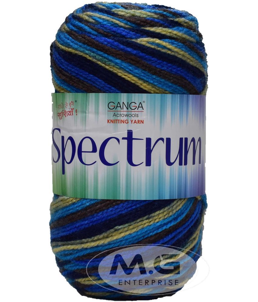     			Spectrum Royal Blue (500 gm)  Wool Ball Hand knitting wool / Art Craft soft fingering crochet hook yarn, needle knitting yarn thread dyed. with Needl S SM-K SM-L SM-MP