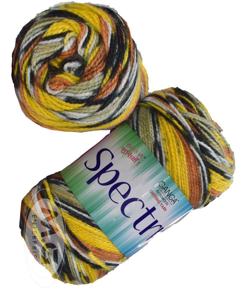     			Spectrum Ugadi (300 gm)  Wool Ball Hand knitting wool / Art Craft soft fingering crochet hook yarn, needle knitting , With Needle.- F GD