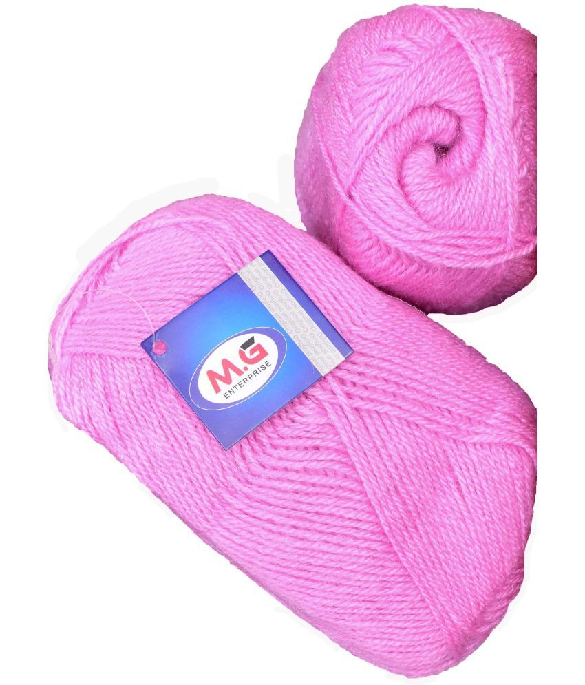     			Sunrise Pink (400 gm)  Wool Ball Hand knitting wool / Art Craft soft fingering crochet hook yarn, needle knitting yarn thread dye  W