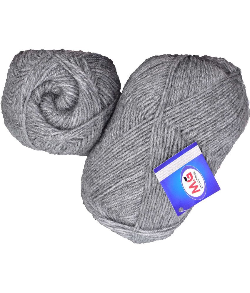     			Sunrise Silver (300 gm)  Wool Ball Hand knitting wool / Art Craft soft fingering crochet hook yarn, needle knitting yarn thread dye  D