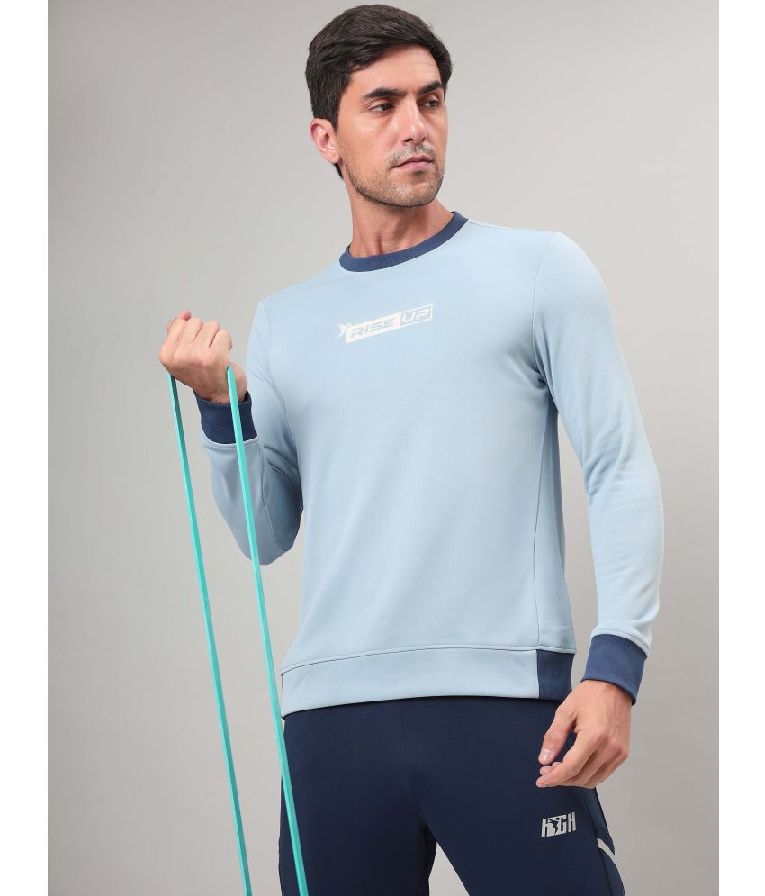     			Technosport Light Blue Polyester Men's Running Sweatshirt ( Pack of 1 )