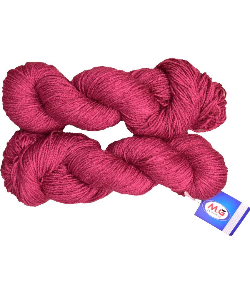     			Tin Tin Cherry (200 gm)  Wool Hank Hand knitting wool / Art Craft soft fingering crochet hook yarn, needle knitting yarn thread dyed