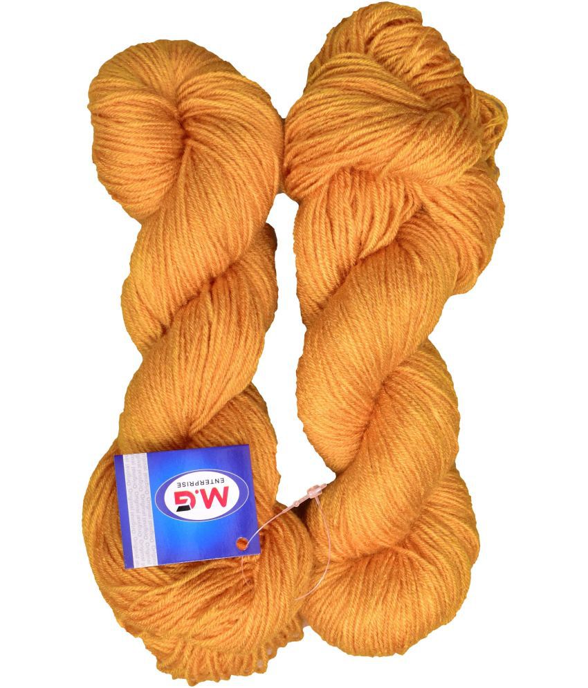     			Tin Tin Mustard (300 gm)  Wool Hank Hand knitting wool / Art Craft soft fingering crochet hook yarn, needle knitting yarn thread dyed