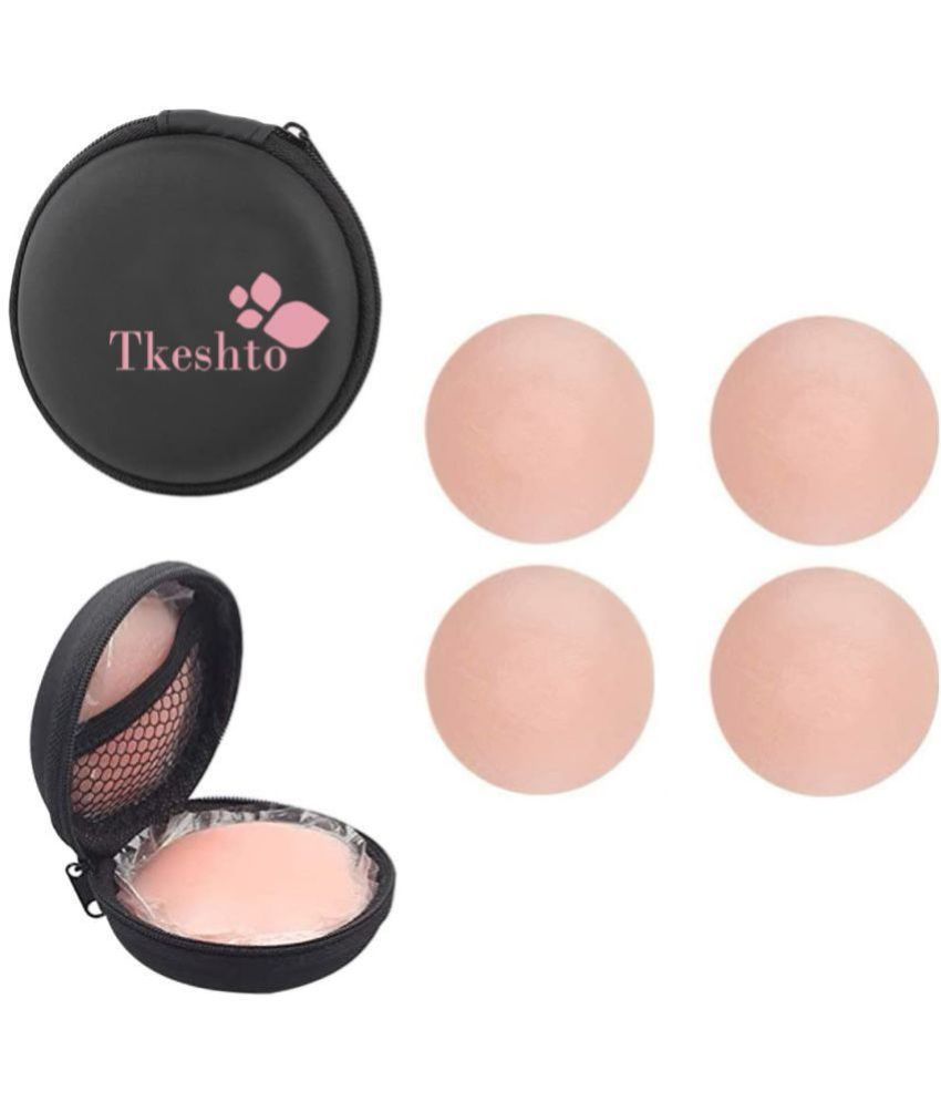     			Tkeshto Women Reusable Silicone Nipple Cover Pack Of 4