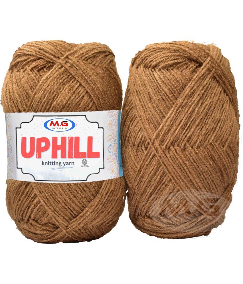     			Uphill  Brown 400 gms Wool  Hand knitting wool- Art-AFJG