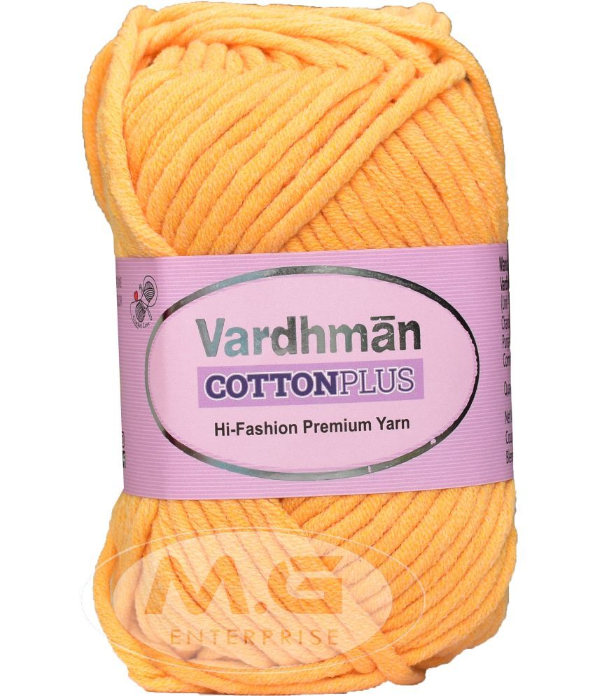     			VARDHMAN Cotton Plus 16-ply  Ladu Pila 200 gms 51% Cotton, dyed- Art-AFCA