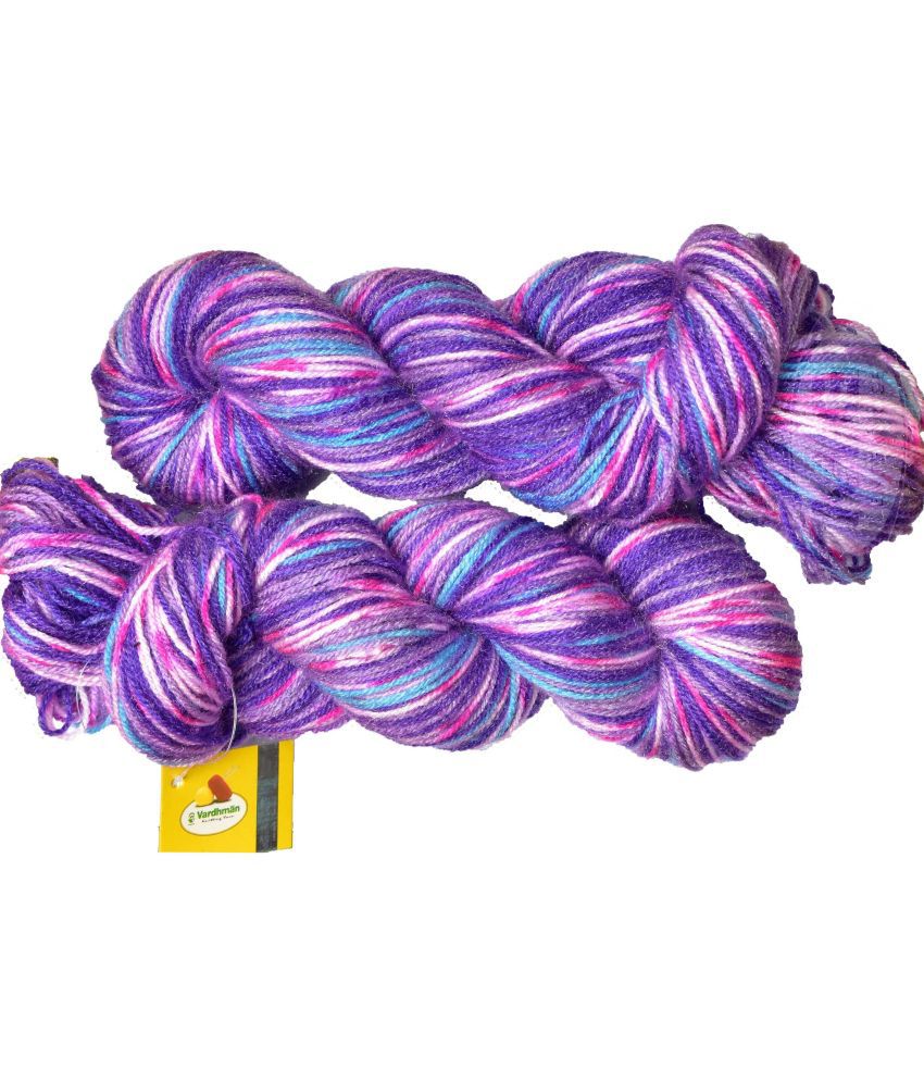     			Vardhman Fashionist K_K Purple Lily (300 gm)  Wool Hank Hand wool ART - BFG