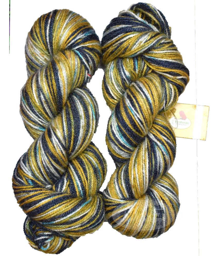     			Vardhman Fashionist MG Blue Stone (400 gm)  Wool Hank Hand knitting wool