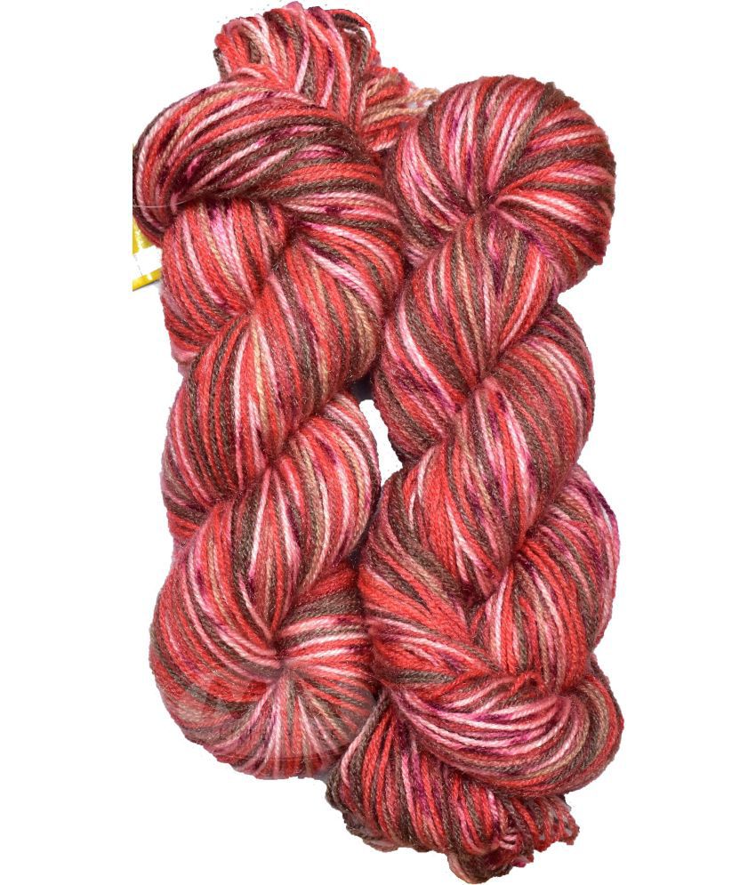     			Vardhman Fashionist MG Peach Blossom (200 gm)  Wool Hank Hand knitting wool