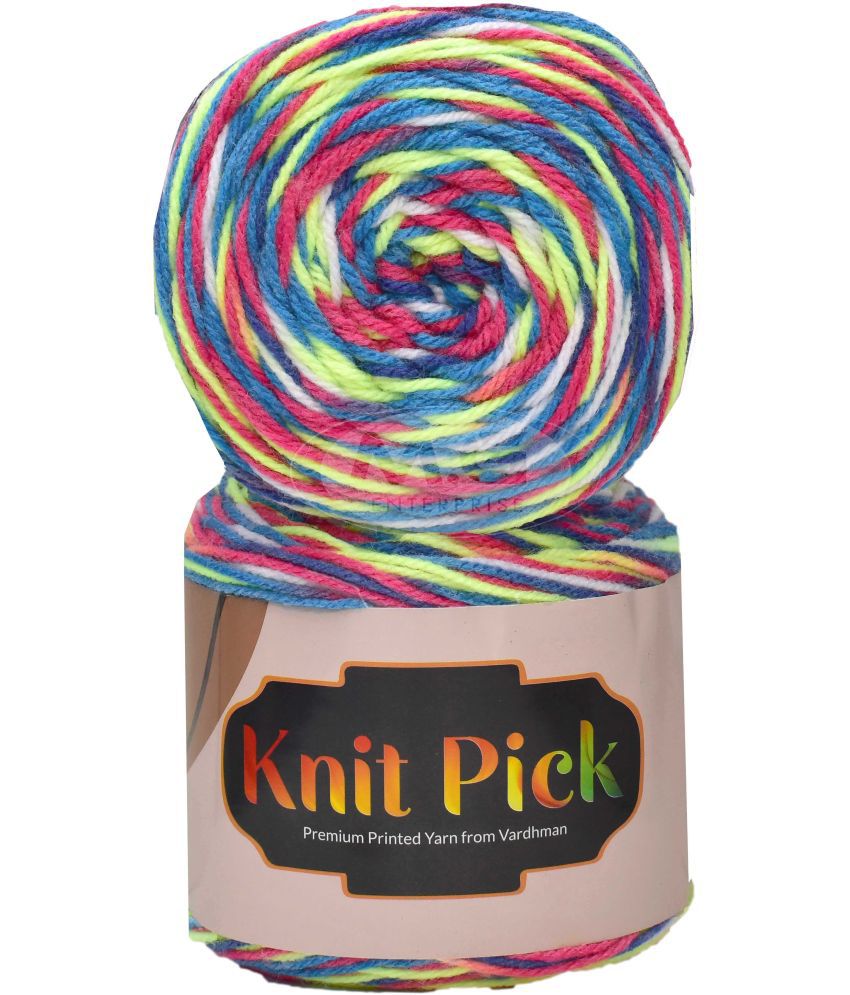     			Vardhman Knit Pick K/K Rainbow (200 gm)  wool ART - ACCF