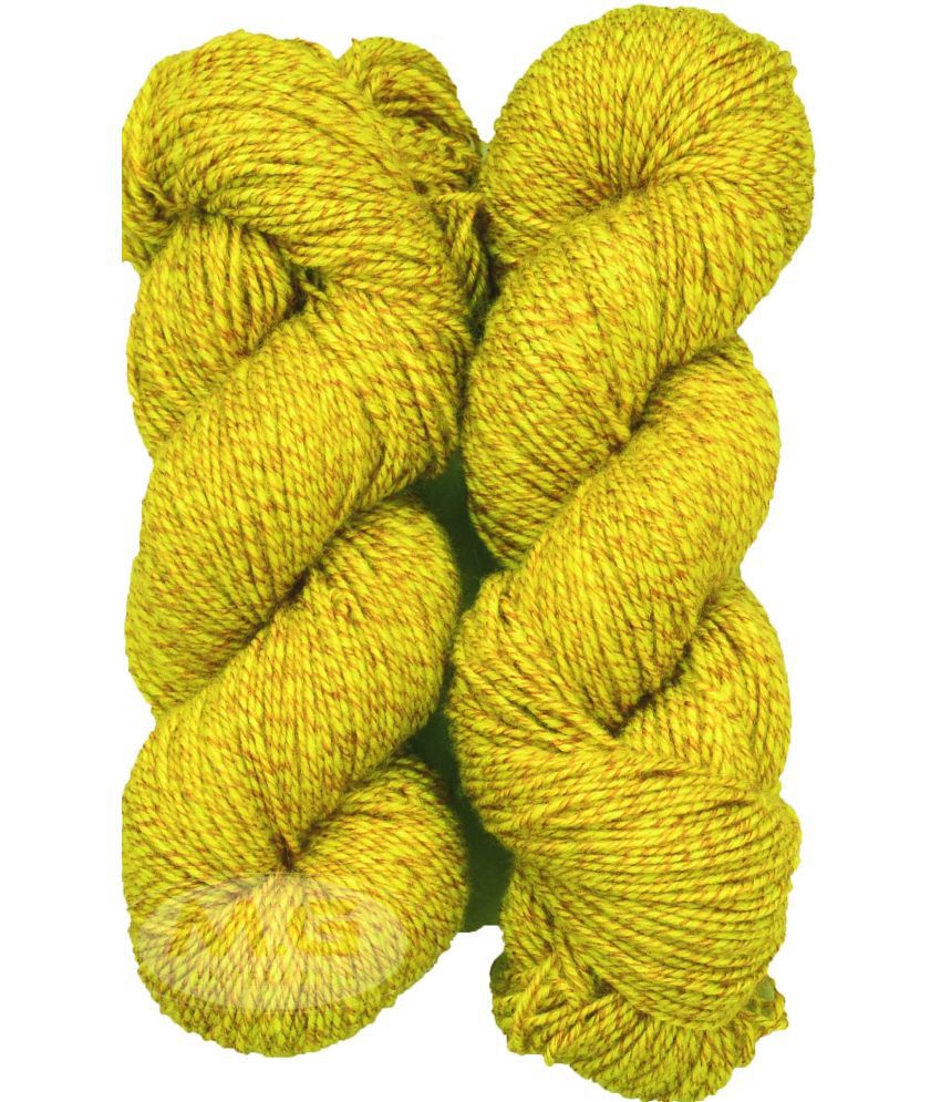     			Vardhman MG Fusion  Mustard (200 gm)  Wool Hank Hand knitting wool