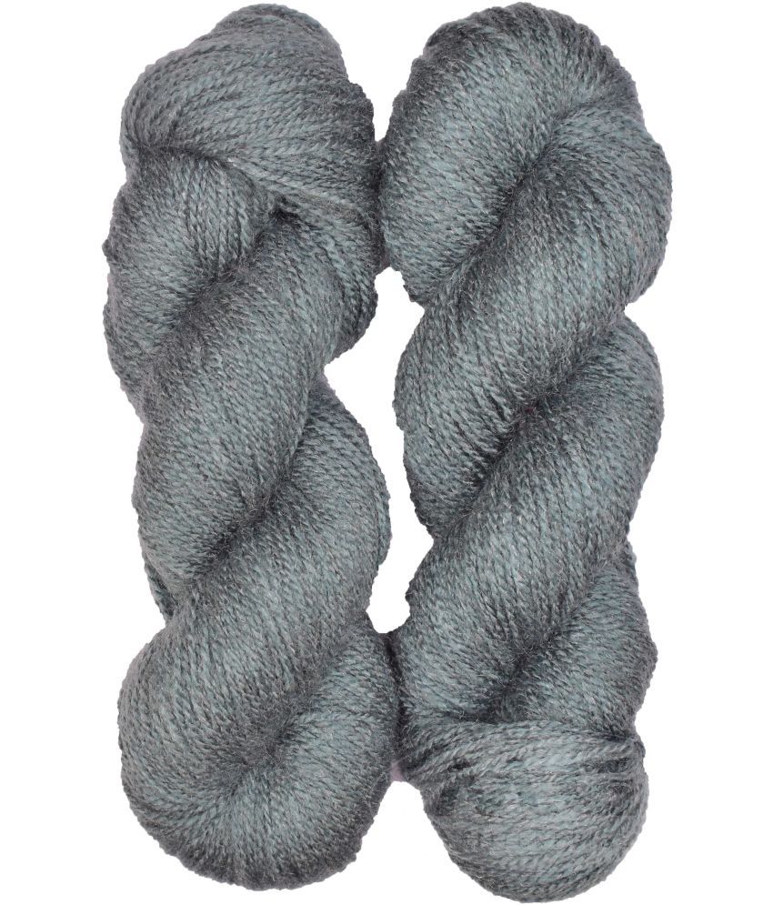    			Vardhman Rabit Excel Mouse Grey (200 gm)  Wool Hank Hand knitting wool Art-EJE