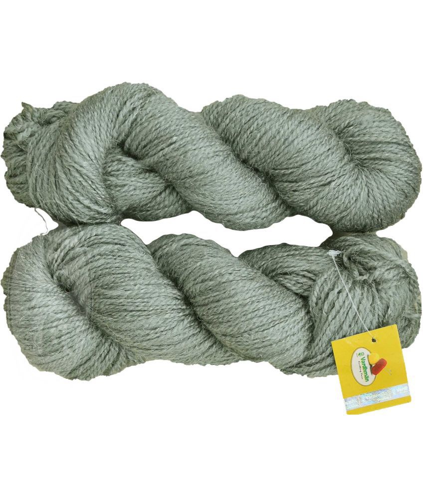     			Vardhman Rabit Excel Steel Grey (300 gm)  Wool Hank Hand knitting wool Art-FCF