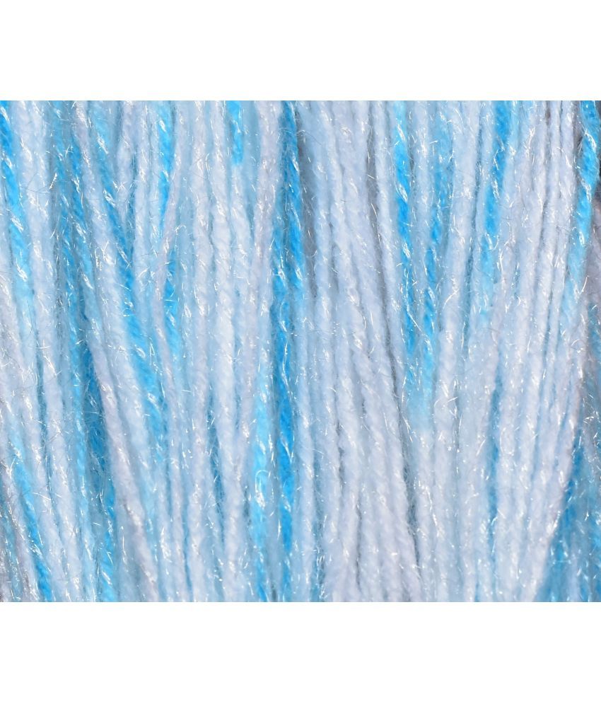     			Wool Knitting Yarn Arman Wool, Soft Fancy Wool Aqua Blue 300 gm By Oswal