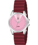 HAMT Maroon Silicon Analog Womens Watch