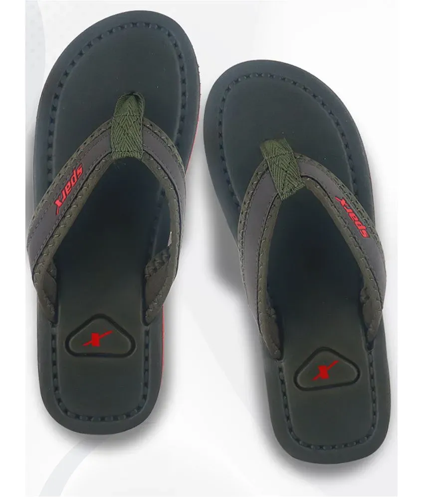 Sparx Olive Men s Thong Flip Flop