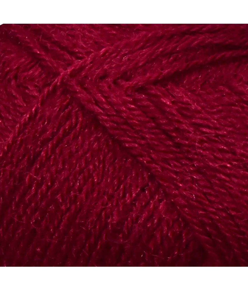     			BIG BALL Mehroon 200 gm Ball Hand knitting wool -JA Art-ACE