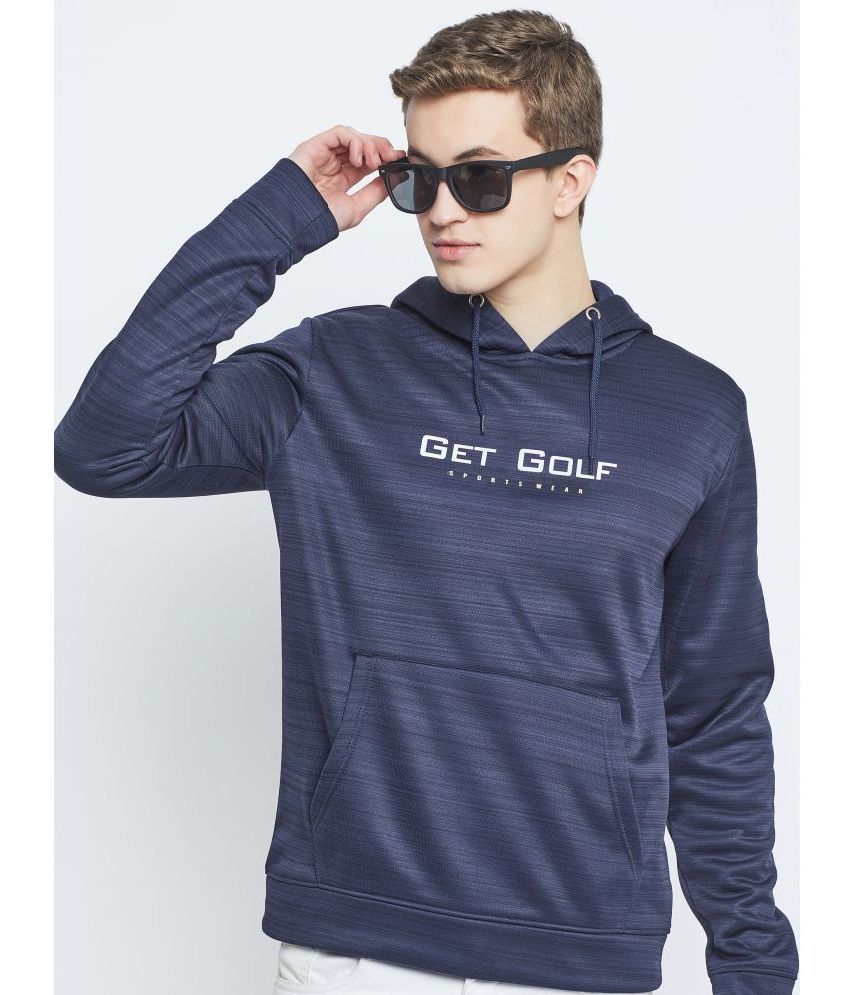     			GET GOLF Fleece Hooded Men's Sweatshirt - Navy ( Pack of 1 )